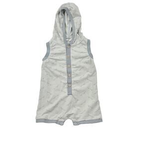 City Mouse Skateboard Hooded Romper